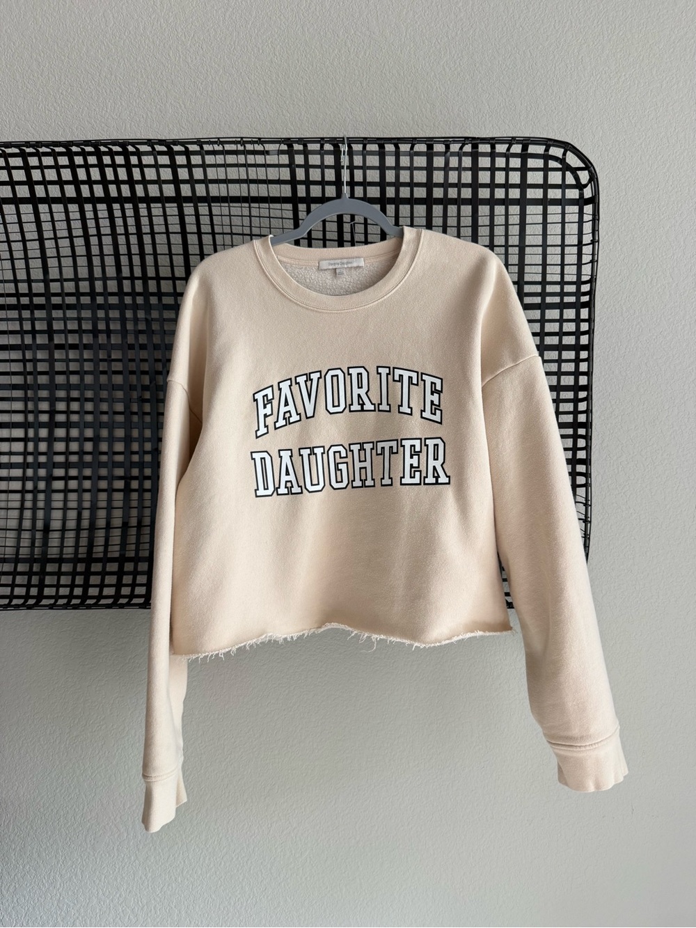 Favorite daughter Cropped Collegiate Sweatshirt